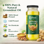 Bhumi Organic Wood-Pressed Groundnut Oil (Tin Pack) | Cold-Pressed | 100% Pure