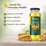 Bhumi Organic Wood-Pressed Groundnut Oil (Tin Pack) | Cold-Pressed | 100% Pure