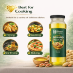 Bhumi Organic Wood-Pressed Groundnut Oil (Tin Pack) | Cold-Pressed | 100% Pure