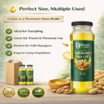 Bhumi Organic Wood-Pressed Groundnut Oil (Tin Pack) | Cold-Pressed | 100% Pure