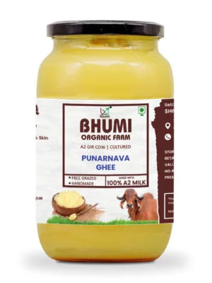 Bhumi Organic Punarnava Ghee – Ayurvedic Wellness & Detox Support