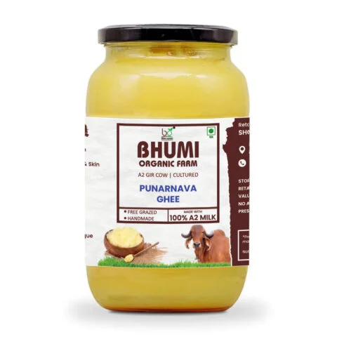 Bhumi Organic Punarnava Ghee – Ayurvedic Wellness & Detox Support