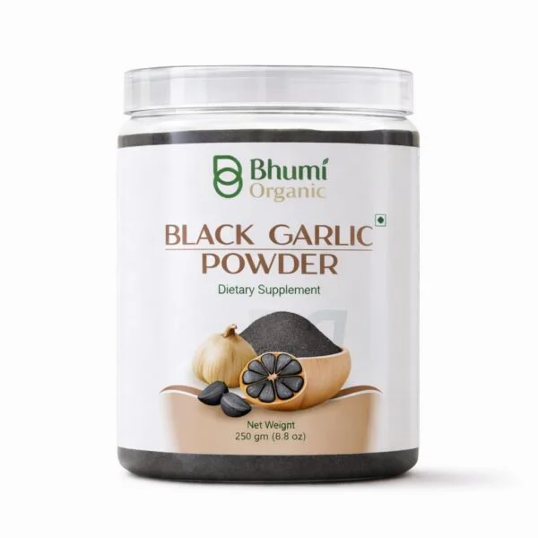 Bhumi Organic Black Garlic Powder | 250g | Fermented Superfood Seasoning
