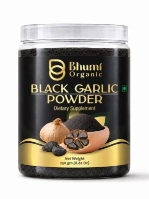 Bhumi Organic Black Garlic Powder | 250g | Fermented Superfood Seasoning