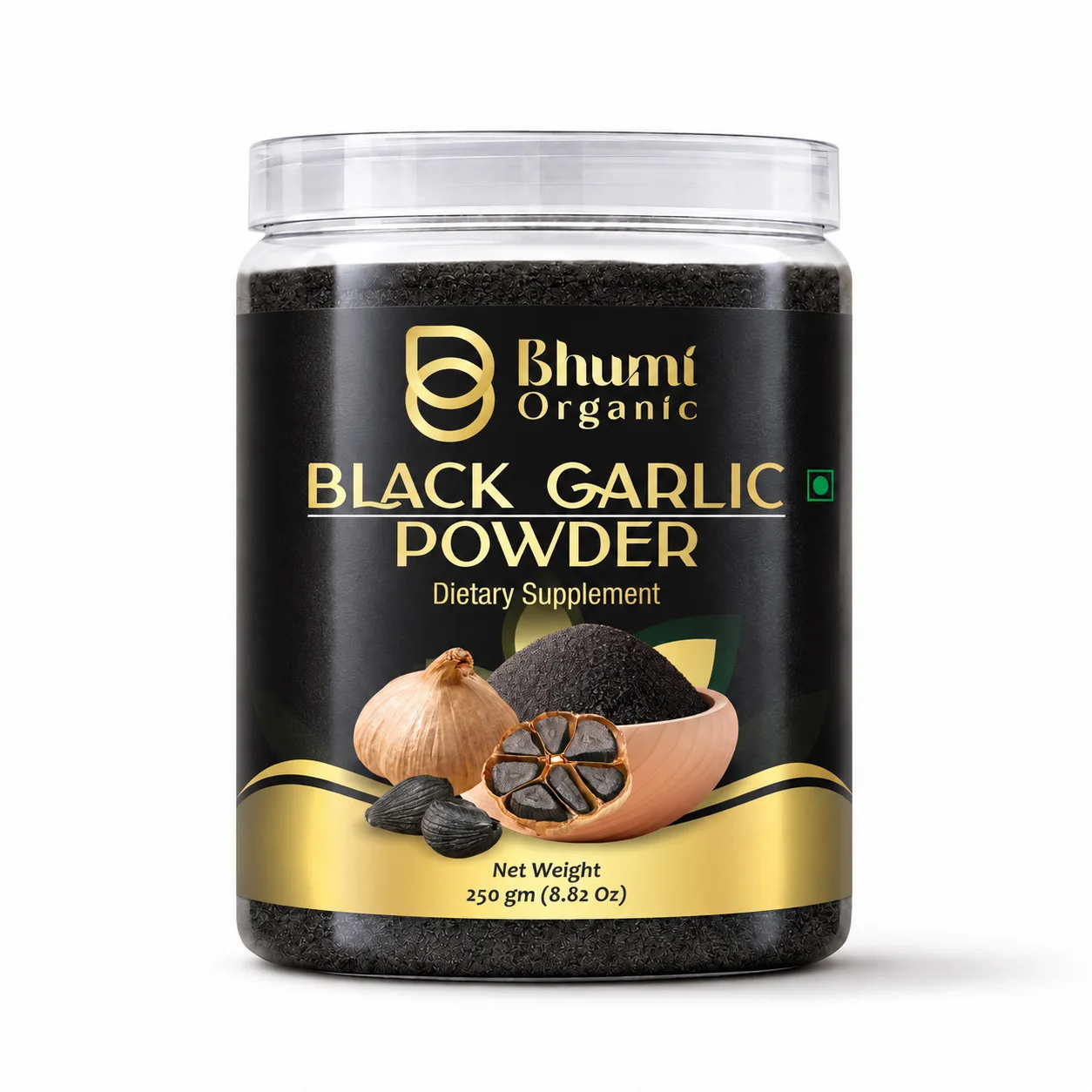 Bhumi Organic Black Garlic Powder | 250g | Fermented Superfood Seasoning