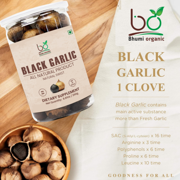 Black Garlic Single Clove Peeled