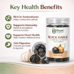 Bhumi Organic Black Garlic Fermented Single Clove | 500g | Aged Himalayan Superfood