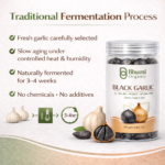Bhumi Organic Black Garlic Fermented Single Clove | 500g | Aged Himalayan Superfood