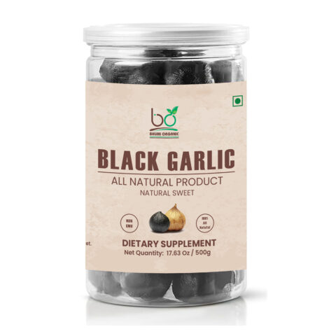 Bhumi Organic Black Garlic – Fermented Single Clove Bulbs