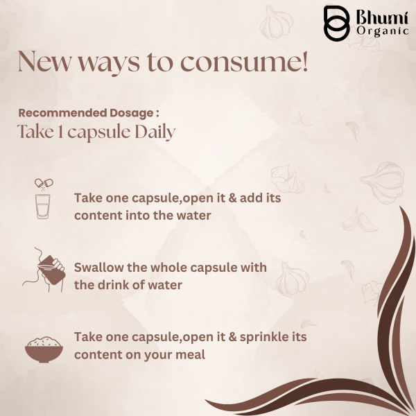 Black Garlic Capsules | 500mg Pure Extract for Heart Health & Immune Support | 60 Vegan Pills