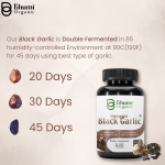Black Garlic Capsules | 500mg Pure Extract for Heart Health & Immune Support | 60 Vegan Pills