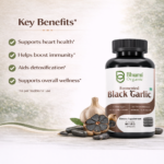 Bhumi Organic Black Garlic Capsules | 500mg Pure Extract for Heart & Immune Health