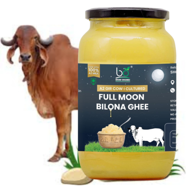 Bhumi Organic A2 Gir Cow Bilona Ghee – Full Moon Energized Ghee