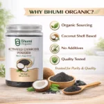Bhumi Organic Coconut Activated Charcoal Powder | Ultra-Fine Detox Grade | 800 gm