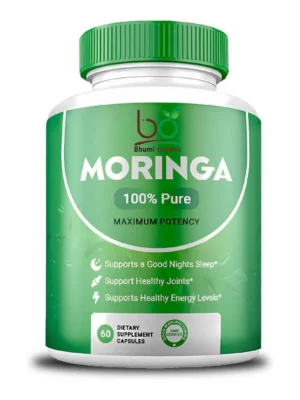 Bhumi Organic Moringa Capsules – Superfood for Energy, 60