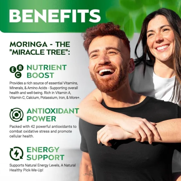 Bhumi Organic Moringa Capsules – Superfood for Energy, 60