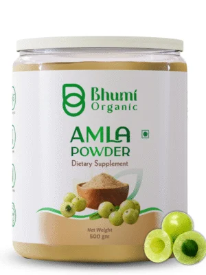 Bhumi Organic Amla Powder 500g | For Hair Growth, Immunity & Vitamin C