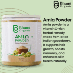 Bhumi Organic Amla Powder 500g | For Hair Growth, Immunity & Vitamin C
