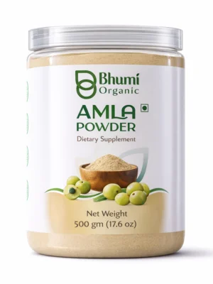 Bhumi Organic Amla Powder 500g | For Hair Growth, Immunity & Vitamin C