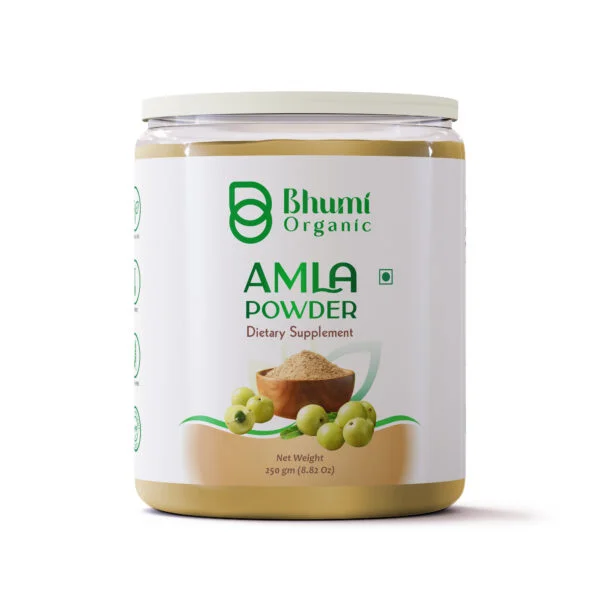 Bhumi Organic Amla Powder, Dietary Supplement, 250 gm