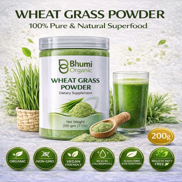 Organic Wheat Grass Powder | 200 gm