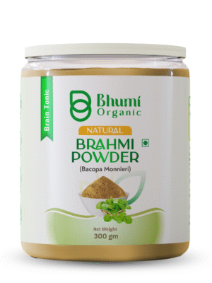 Bhumi Organic Brahmi Powder 600g | For Memory, Focus & Hair Growth