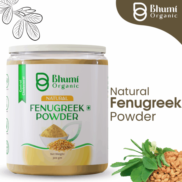 Organic Fenugreek Powder | 100% Pure Trigonella Foenum-Graecum for Blood Sugar Support & Digestive Health | 300g