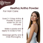 Bhumi Organic Reetha Powder 500g | Natural Shampoo for Soft, Silky Hair