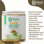 Bhumi Organic Brahmi Powder 600g | For Memory, Focus & Hair Growth