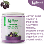 Bhumi Organic Jamun Seed Powder 600g | For Blood Sugar Support & Metabolic Health