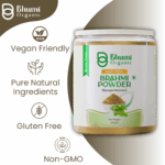 Bhumi Organic  Brahmi Powder Natural Bacopa Monnieri Leaf Powder, 200 gm
