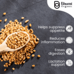 Organic Fenugreek Powder | 100% Pure Trigonella Foenum-Graecum for Blood Sugar Support & Digestive Health | 300g