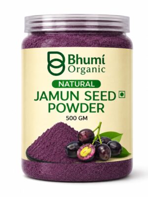 Bhumi Organic Jamun Seed Powder 500g (Pack of 2 ) | For Blood Sugar Support & Metabolic Health