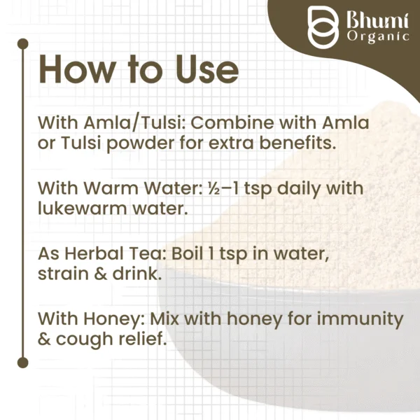 Bhumi Organic Giloy Powder 350g | Natural Immunity Booster & Fever Management