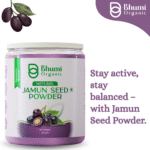Bhumi Organic Jamun Seed Powder 600g | For Blood Sugar Support & Metabolic Health
