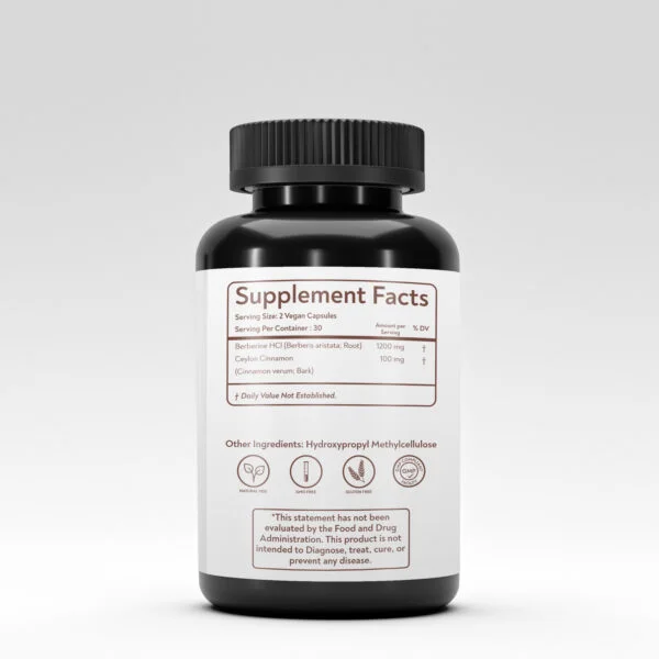 Bhumi Organic , Berberine+ , Whit Ceylon Cinnamon , 1200 mg
