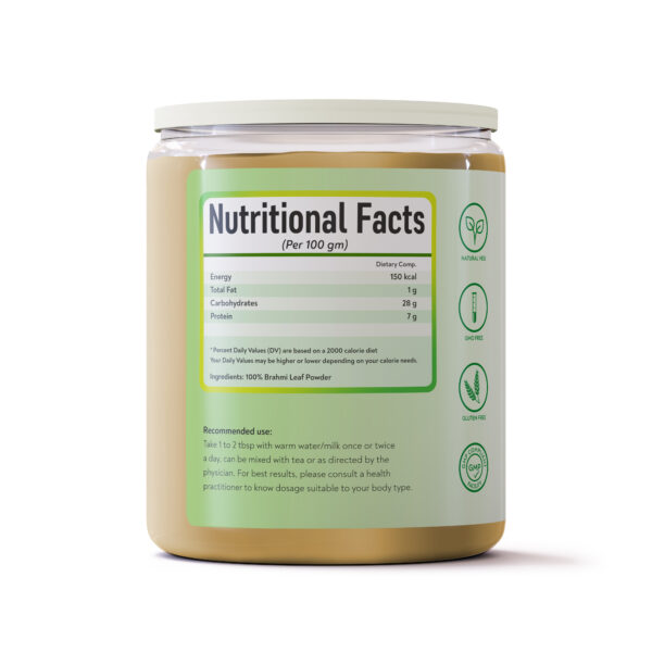 Bhumi Organic , Bhrahmi Powder , Bacopa Moonieri , 227 gm