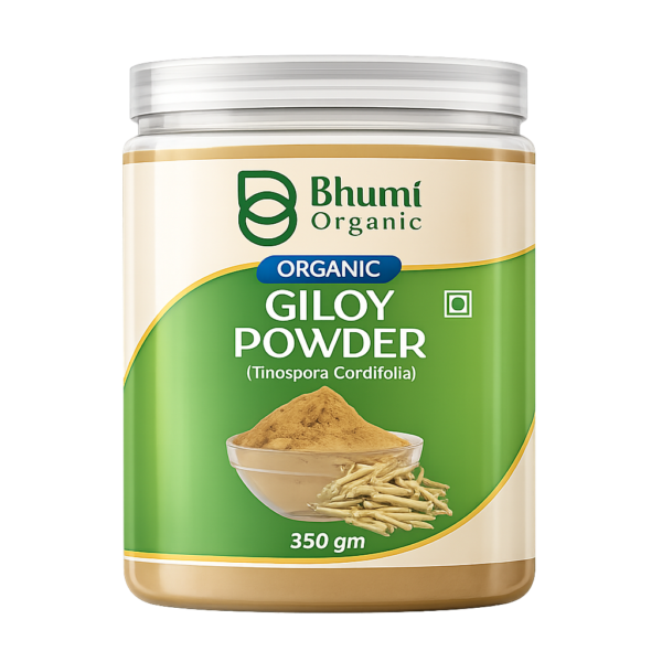 Bhumi Organic Giloy Powder 350g (Pack Of 3)| Natural Immunity Booster & Fever Management
