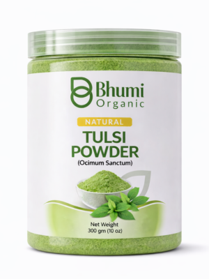 Bhumi Organic Tulsi Powder 300g | For Immunity, Stress Relief & Respiratory Health