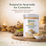 Bhumi Organic Haritaki Powder 400g | King of Ayurvedic Medicines for Digestion & Detox