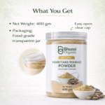 Bhumi Organic Haritaki Powder 400g | King of Ayurvedic Medicines for Digestion & Detox