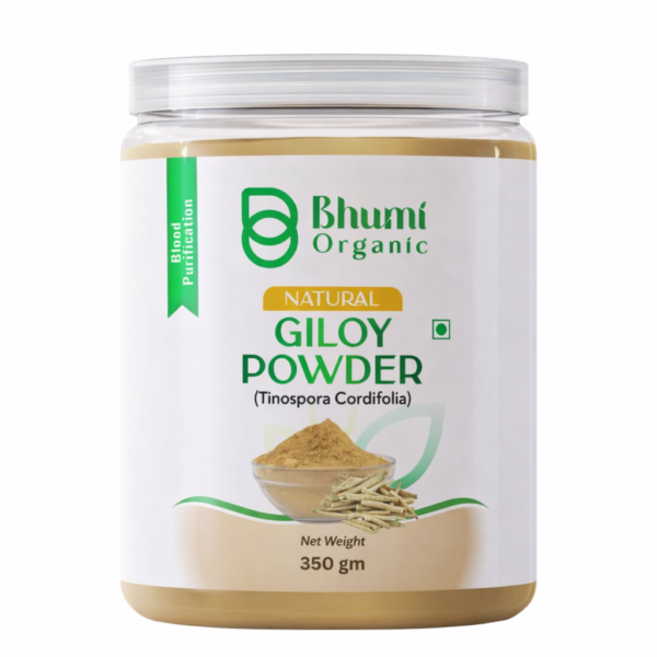 Bhumi Organic Giloy Powder 350g | Natural Immunity Booster & Fever Management