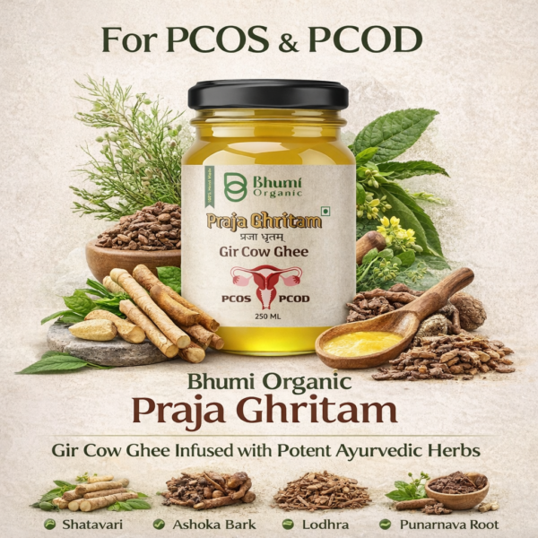 Praja Ghritam for PCOS/PCOD | Ayurvedic Hormonal Balance Ghee | 500ML