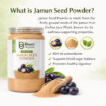 Bhumi Organic Jamun Seed Powder 600g | For Blood Sugar Support & Metabolic Health