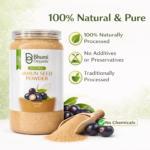 Bhumi Organic Jamun Seed Powder 600g | For Blood Sugar Support & Metabolic Health