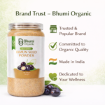 Bhumi Organic Jamun Seed Powder 600g | For Blood Sugar Support & Metabolic Health