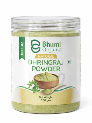 Bhumi Organic Bhringraj Powder 400g | King of Herbs for Hair Growth & Hair Fall