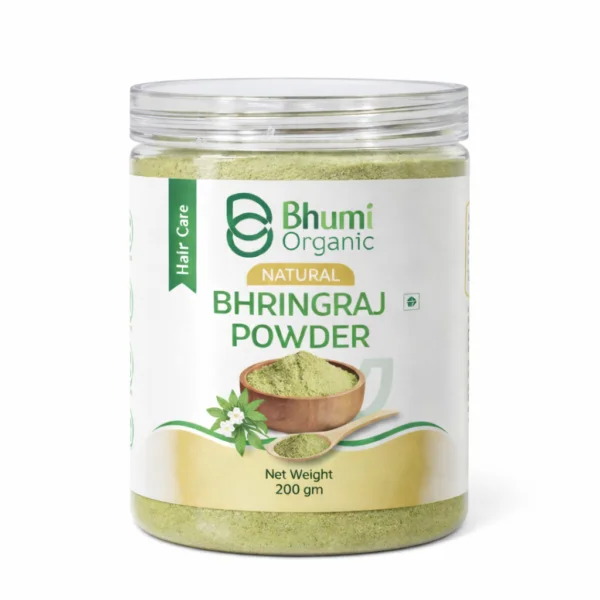 Bhumi Organic Bhringraj Powder 400g | King of Herbs for Hair Growth & Hair Fall