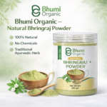 Bhumi Organic Bhringraj Powder 400g | King of Herbs for Hair Growth & Hair Fall
