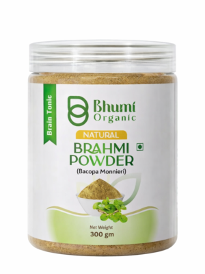 Bhumi Organic Brahmi Powder 600g | For Memory, Focus & Hair Growth